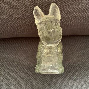 Glass Scottish Terrier- Vintage